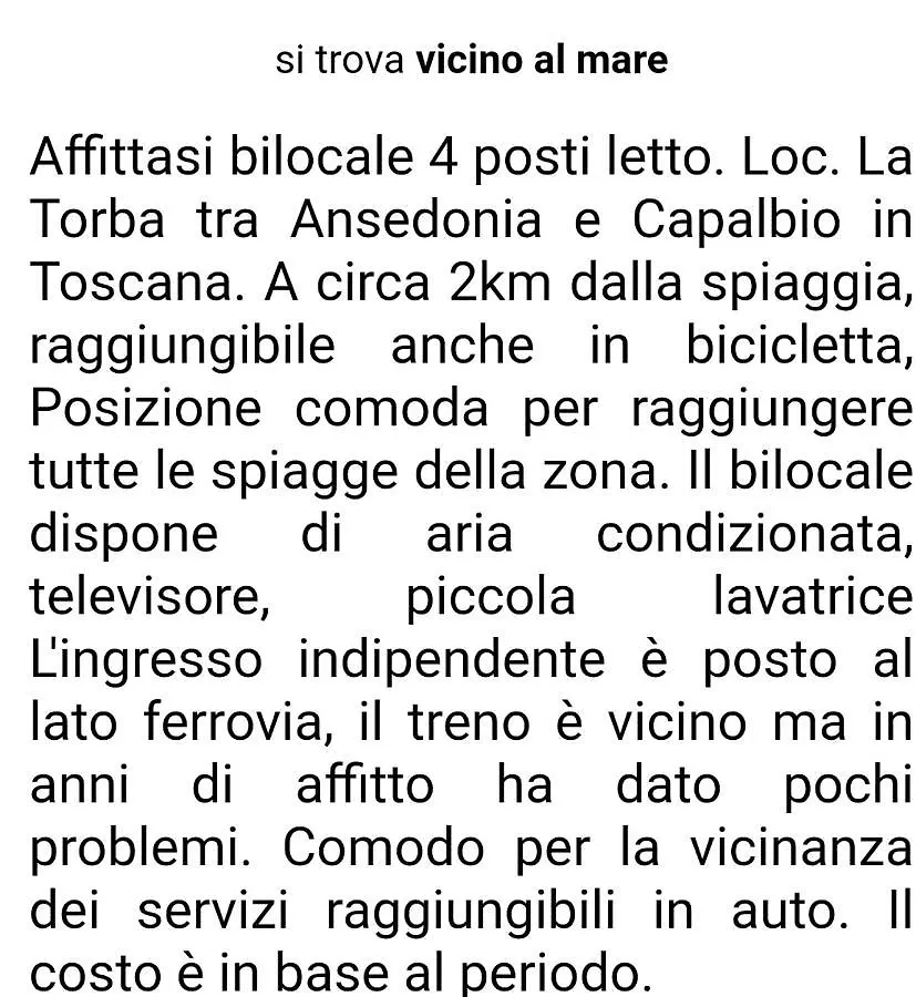 Capalbio Argentario Orbetello Bilocale Al Mare La Torba Apartment